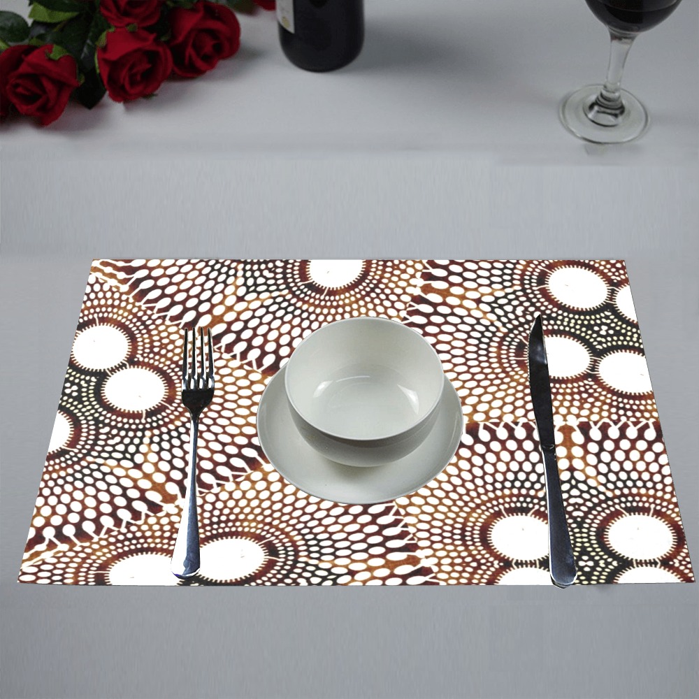 AFRICAN PRINT PATTERN 4 Placemat 12’’ x 18’’ (Set of 4)