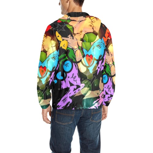 Gay Police by Nico Bielow All Over Print Quilted Windbreaker for Men (Model H35)