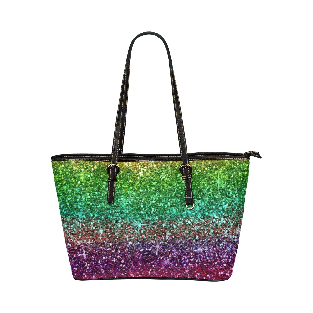 Fairlings Delight's Rainbow Collection- 53086H Leather Tote Bag/Large (Model 1651)