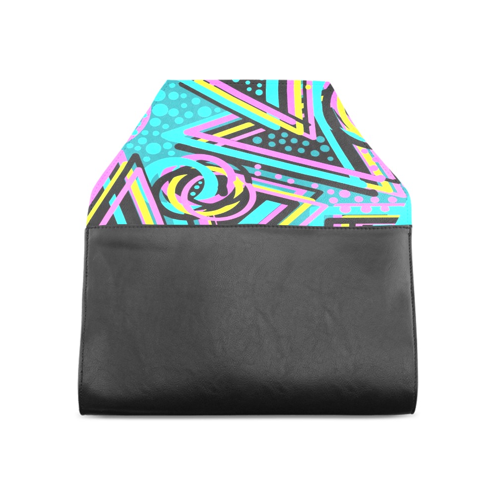 Colorful Abstract Geometric Clutch Clutch Bag (Model 1630)