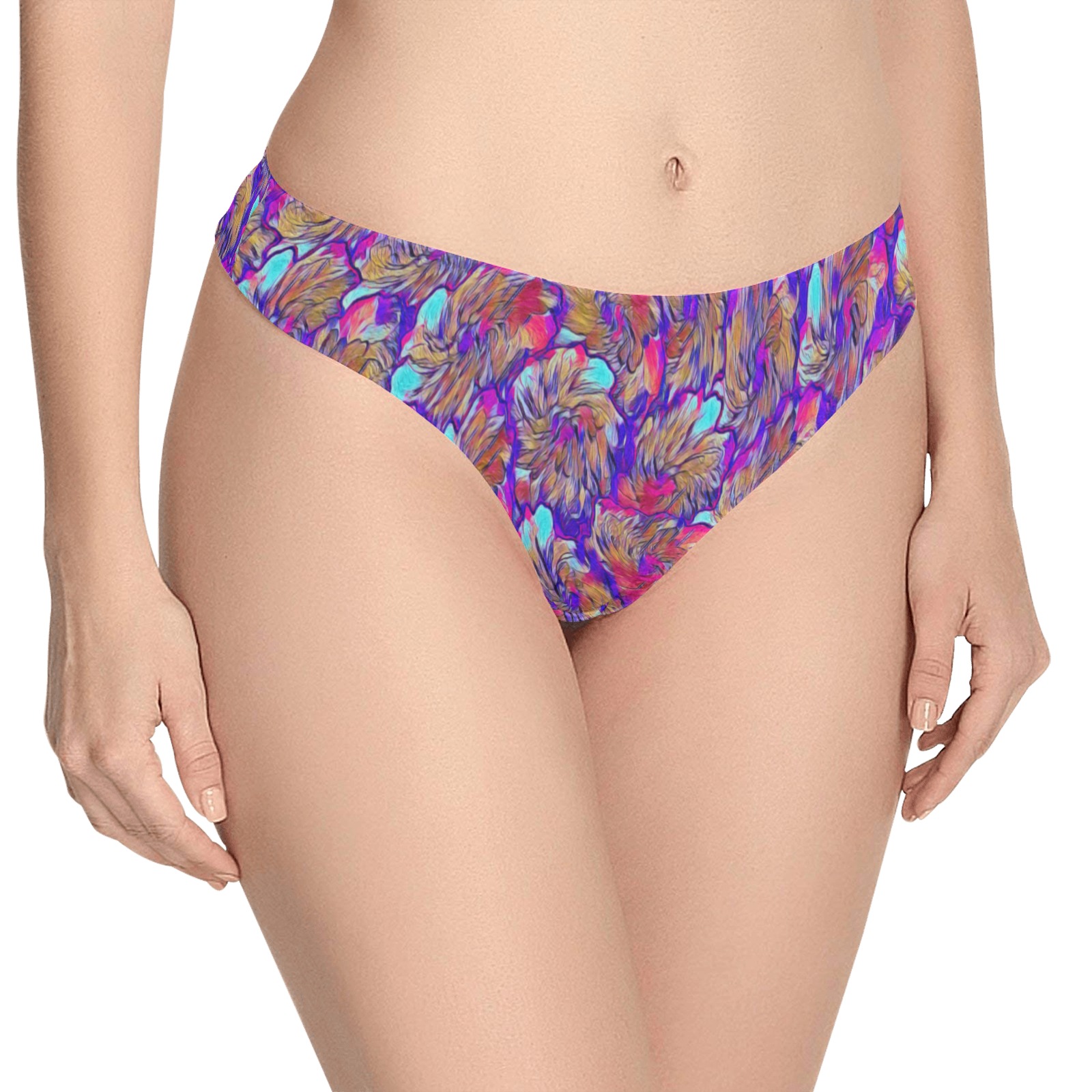 Sweetes Blossom Women's All Over Print Thongs (Model L30)