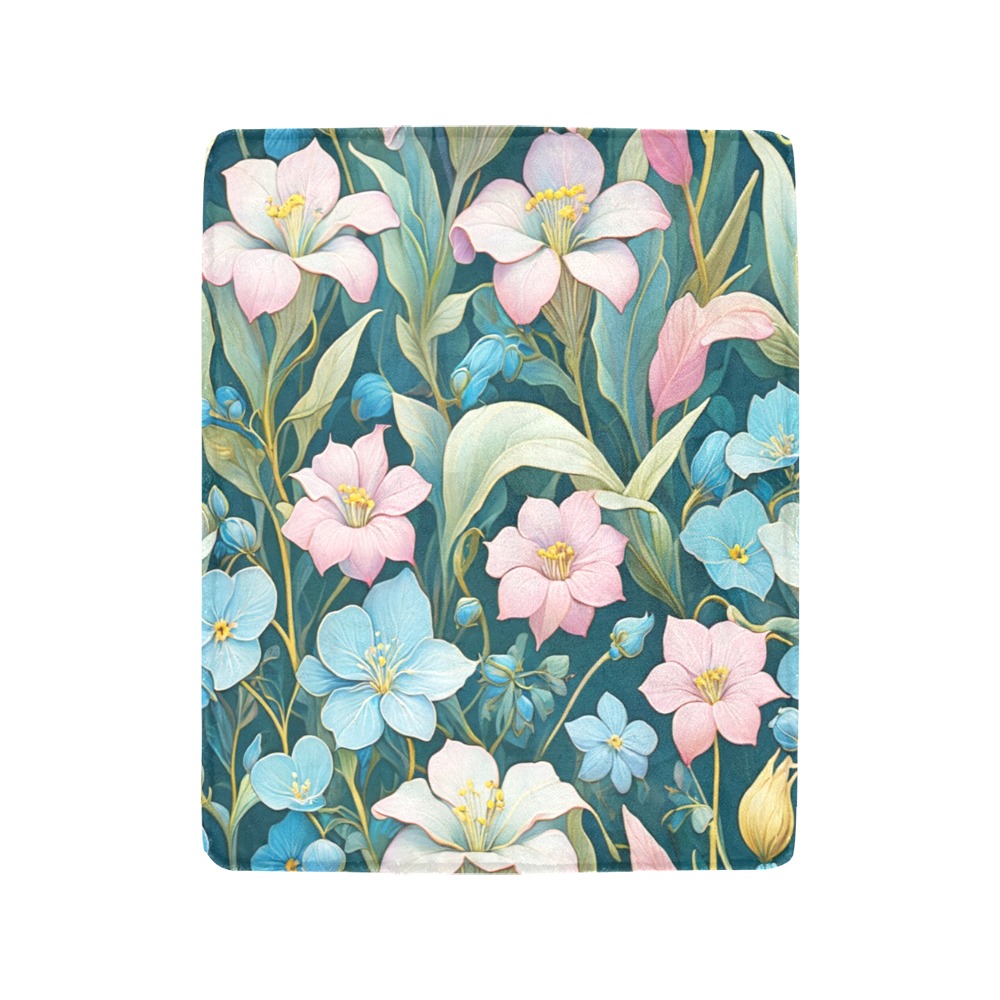 Fabulous Florals 5 Ultra-Soft Micro Fleece Blanket 40"x50"