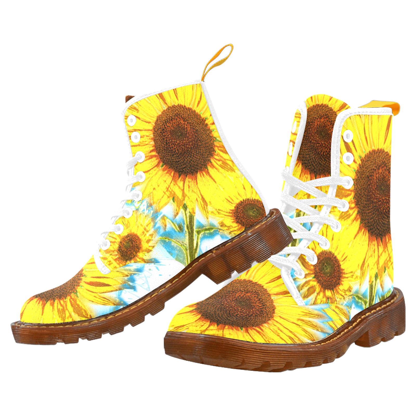 Sunflower boots with white laces Martin Boots For Women Model 1203H