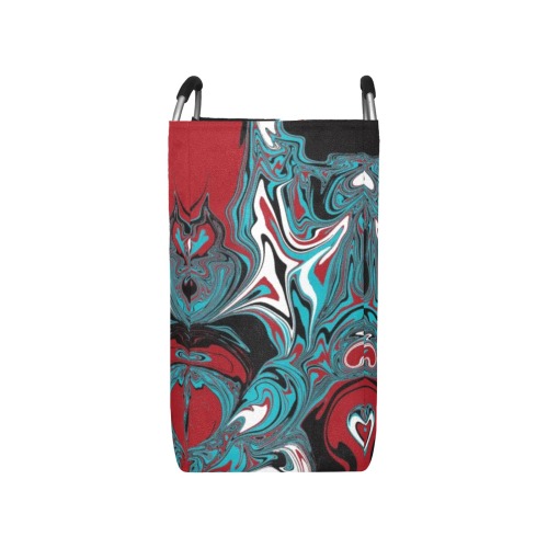 Dark Wave of Colors Square Laundry Bag