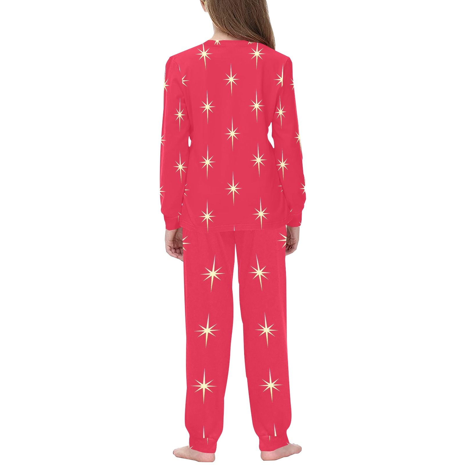 Cure Red and White Xmas Pjs Kids' All Over Print Pajama Set