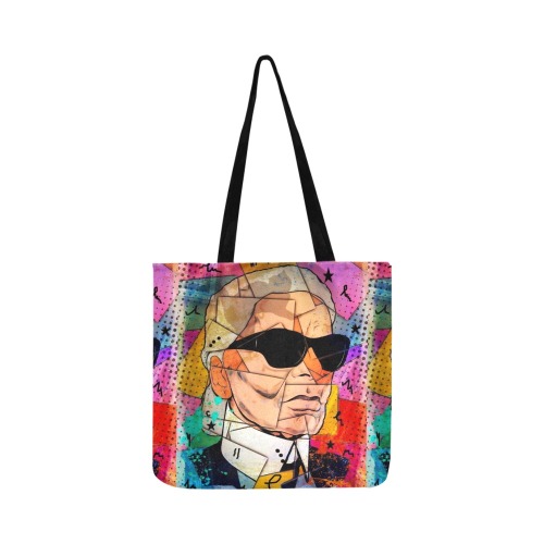 Karl Lagerfeld  Art by Nico Bielow Reusable Shopping Bag Model 1660 (Two sides)