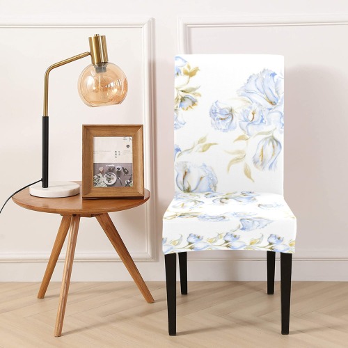 Chinese Peonies 4 Removable Dining Chair Cover