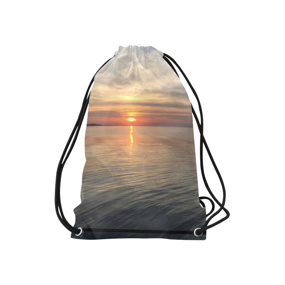 Early Sunset Collection Small Drawstring Bag Model 1604 (Twin Sides) 11"(W) * 17.7"(H)
