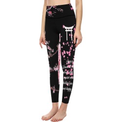 Sakura mandala Women's All Over Print High-Waisted Leggings (Model L36)