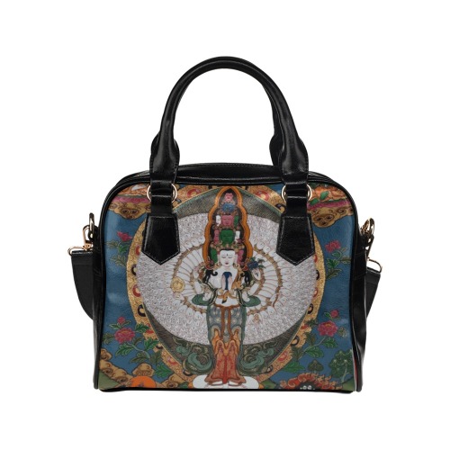 blue buddha Shoulder Handbag (Model 1634)