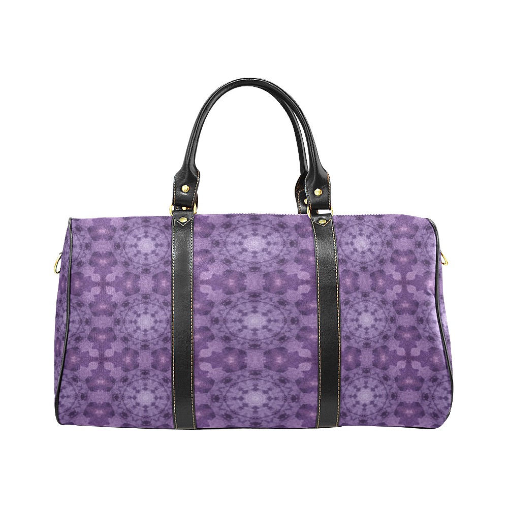 Beautiful Purple Abstract Tie Dye New Waterproof Travel Bag/Large (Model 1639)