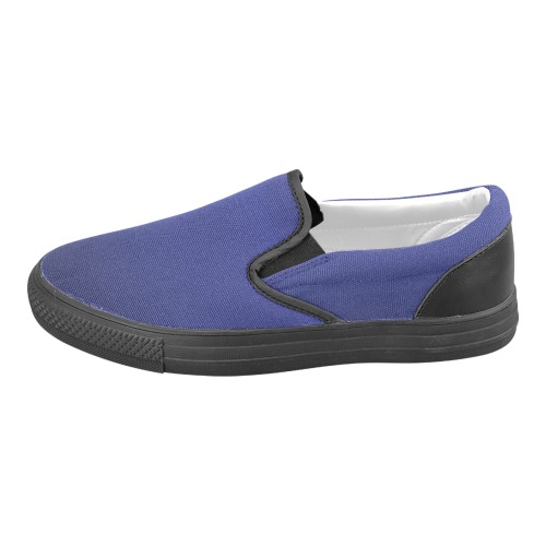 blu e Men's Unusual Slip-on Canvas Shoes (Model 019)
