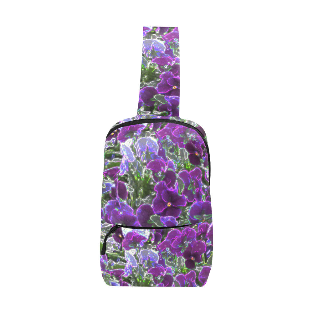 Field Of Purple Flowers 8420 Chest Bag (Model 1678)