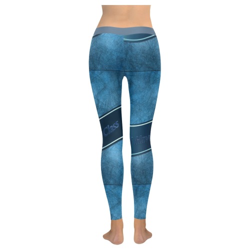 I Have Class Women's Low Rise Leggings (Invisible Stitch) (Model L05)