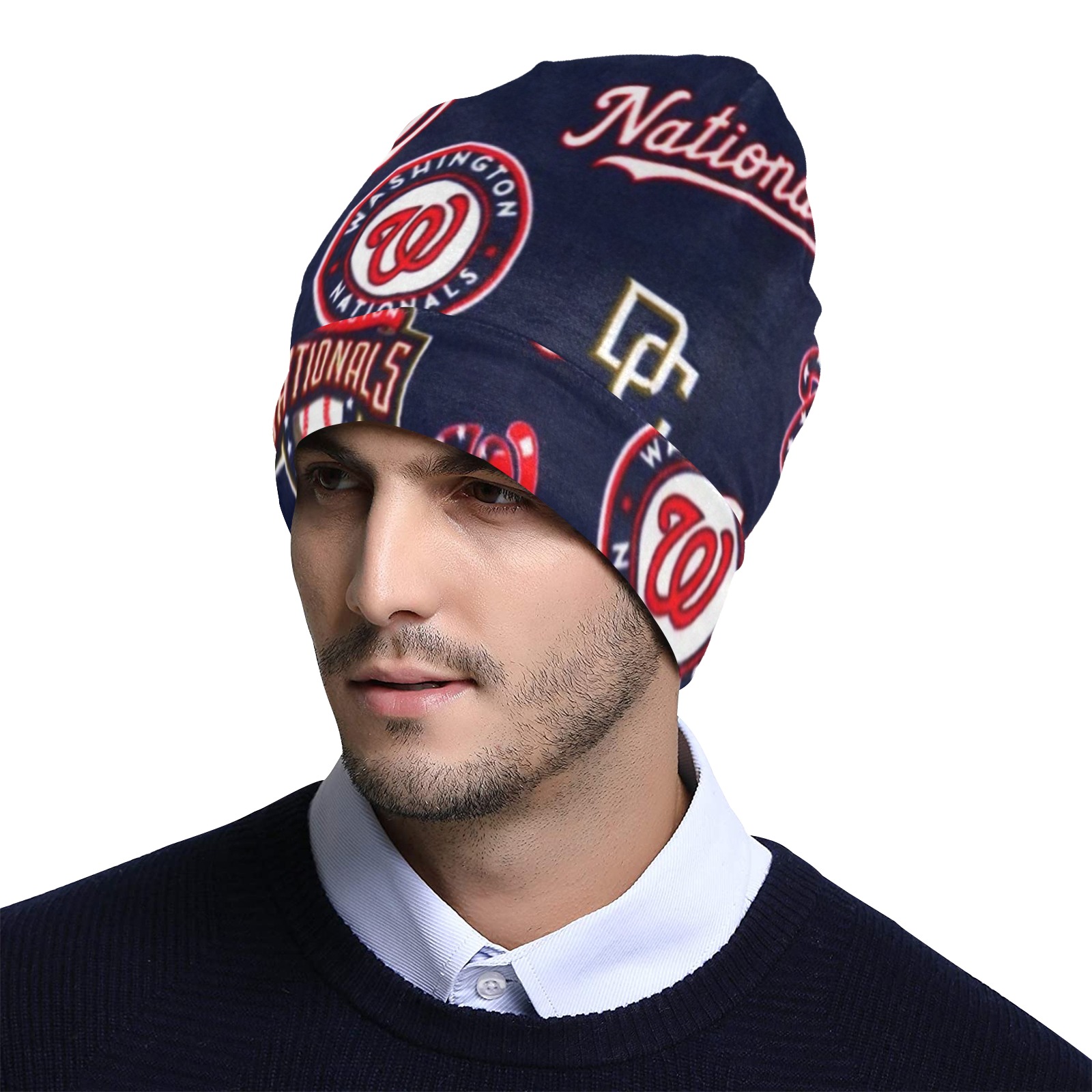 bb ve6ee All Over Print Beanie for Adults