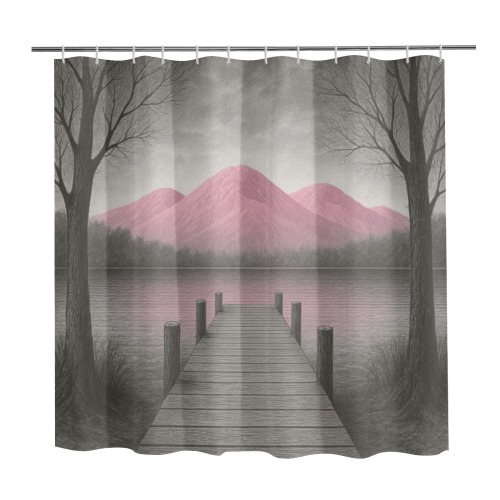 Pink Moutains Lake View