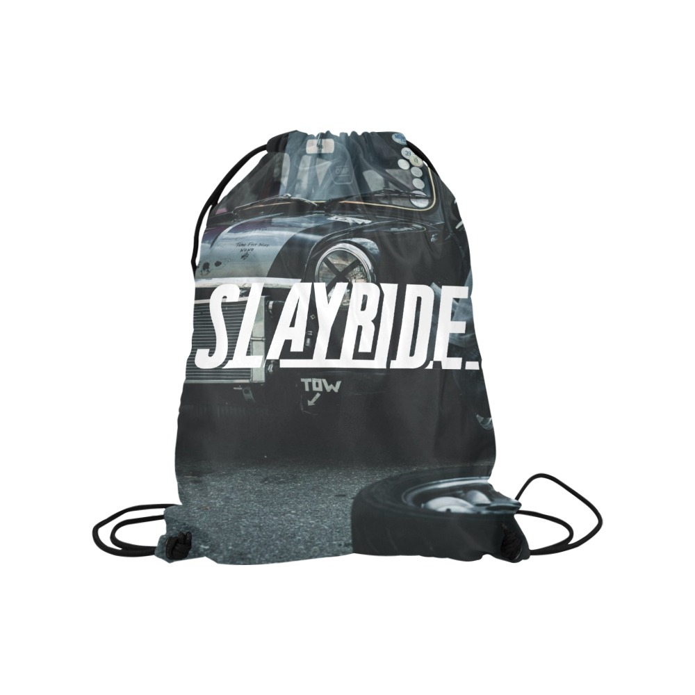 Slayride crew-blanc Medium Drawstring Bag Model 1604 (Twin Sides) 13.8"(W) * 18.1"(H)
