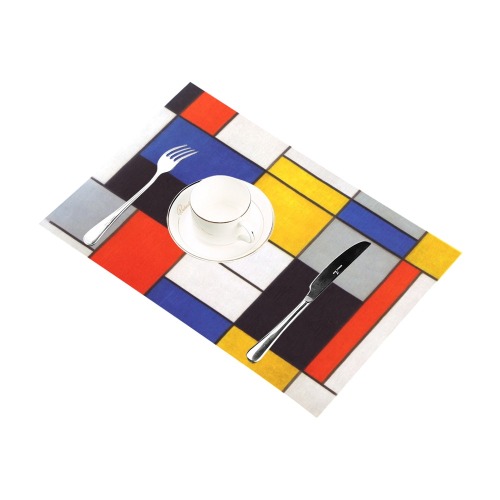 Composition A by Piet Mondrian Placemat 12''x18''