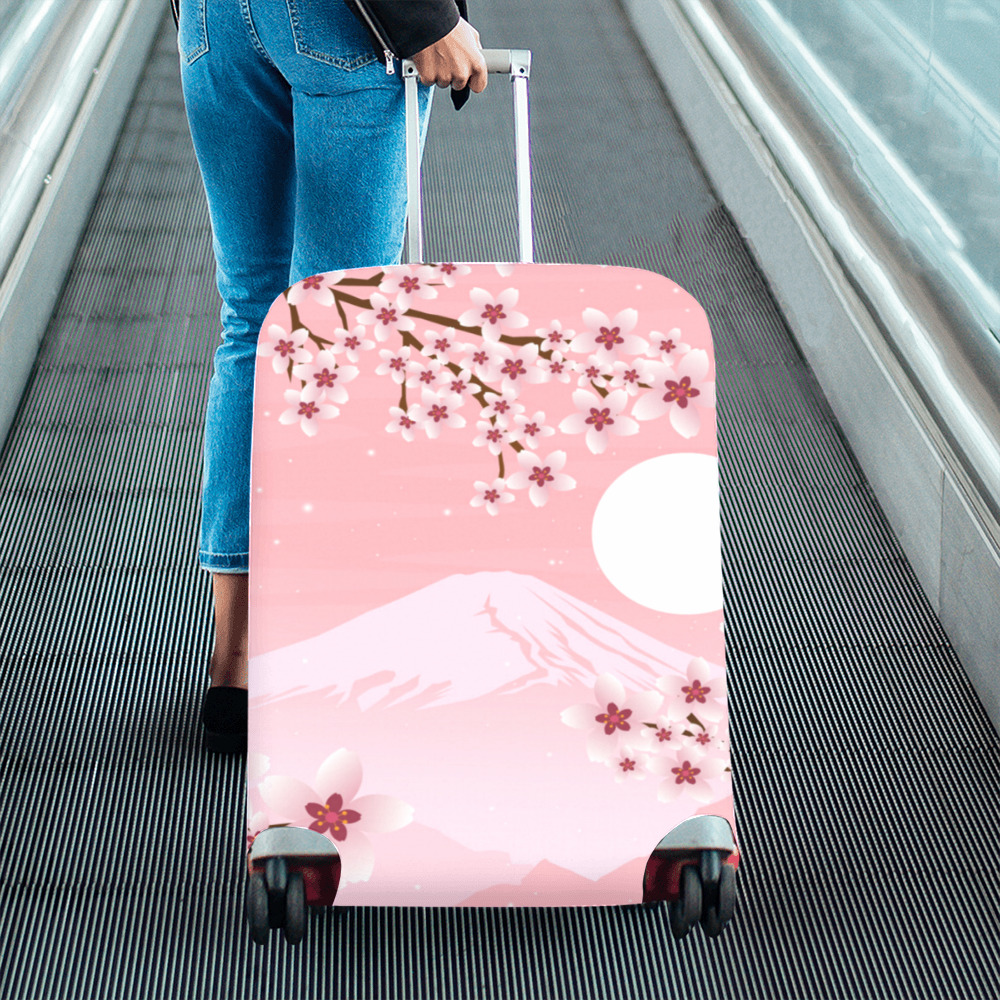 Winter Blossom Luggage Cover/Large 26"-28"
