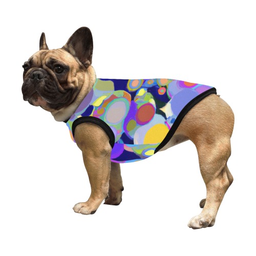 Doggie Blue Pattern All Over Print Pet Tank Top