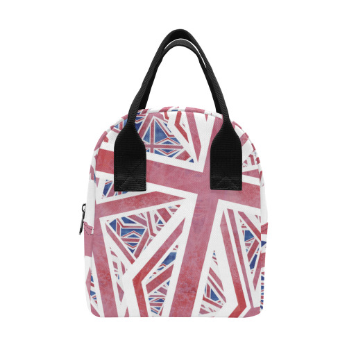 Abstract Union Jack British Flag Collage Zipper Lunch Bag (Model 1689)