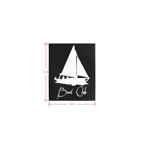 Boat Club LOGO WHITE Logo for Men's Tank Top (4cm X 5cm)