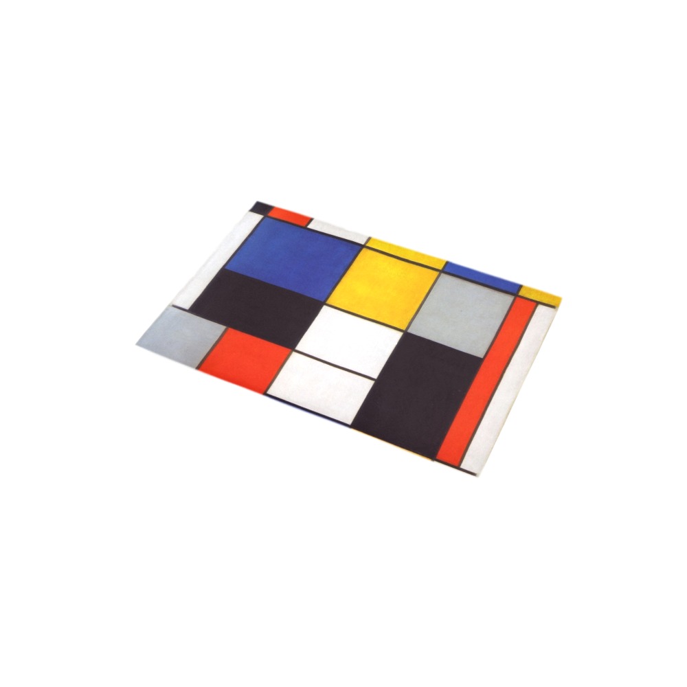 Composition A by Piet Mondrian Bath Rug 16''x 28''