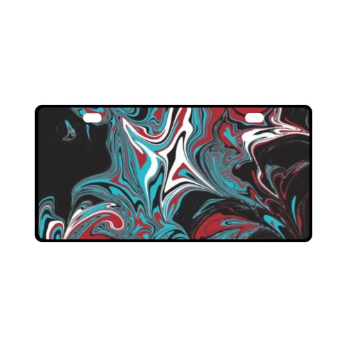 Dark Wave of Colors License Plate