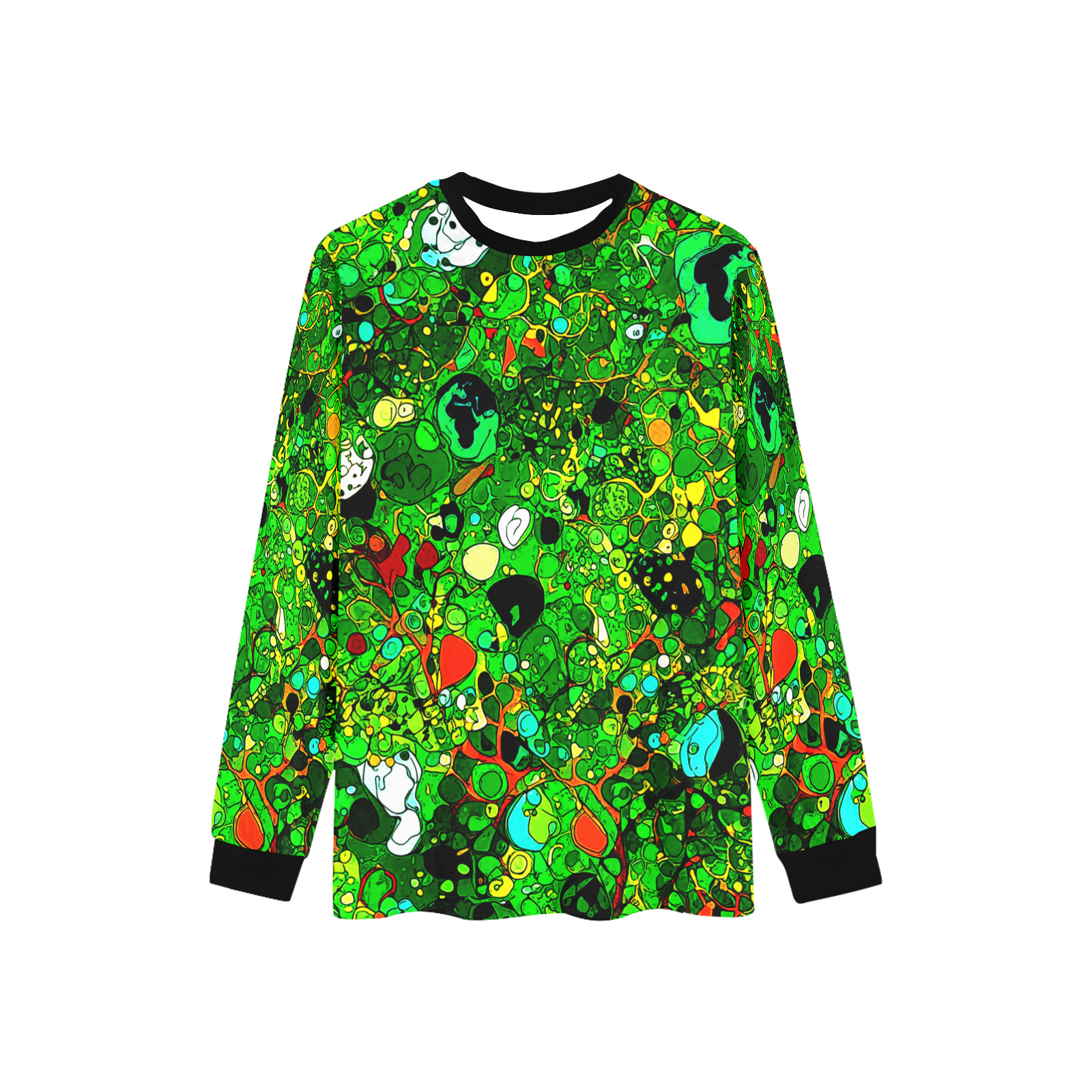 Green Abstract Art 409 Men's Pajama Top