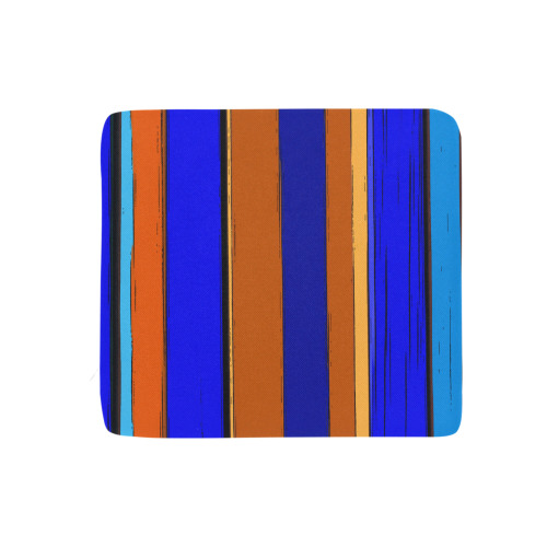 Abstract Blue And Orange 930 Rectangular Seat Cushion