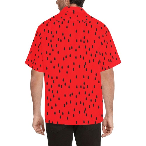 Watermelon Hawaiian Shirt with Merged Design (Model T58)