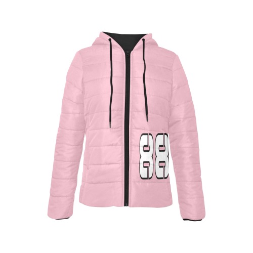 888 TOP AGENT Women's Padded Hooded Jacket (Model H46)
