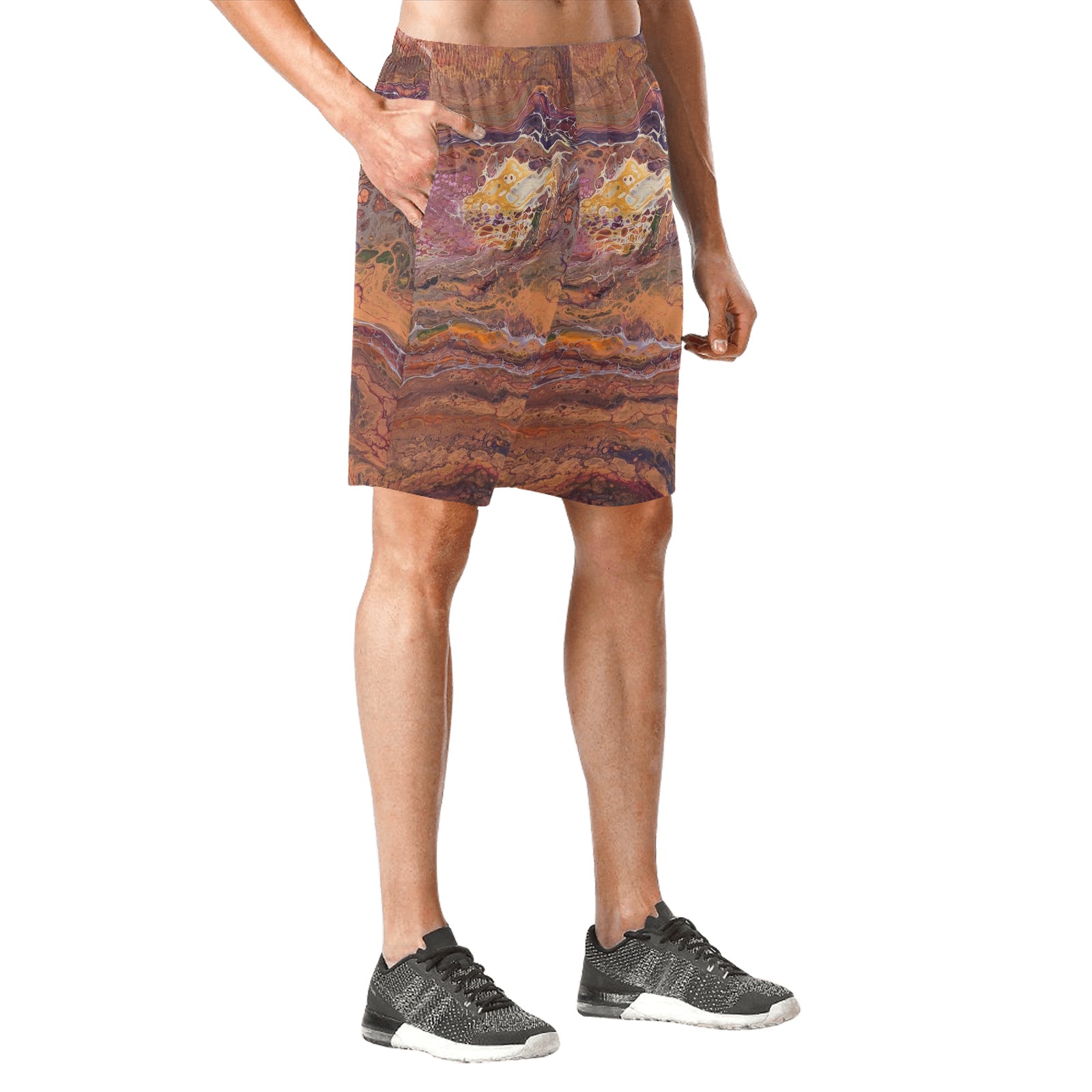 Liberation Men's All Over Print Elastic Beach Shorts (Model L20)