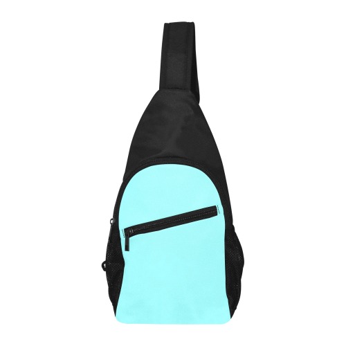 color ice blue Chest Bag-Front Printing (Model 1719)
