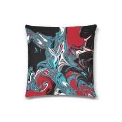 Dark Wave of Colors Custom Zippered Pillow Case 16"x16"(Twin Sides)