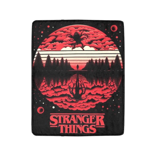 STRANGER THINGS POSTER BLANKET Ultra-Soft Micro Fleece Blanket 40"x50"