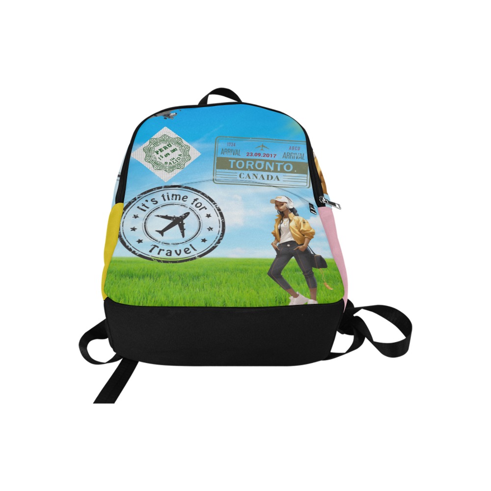 TRAVEL TIME Fabric Backpack for Adult (Model 1659)