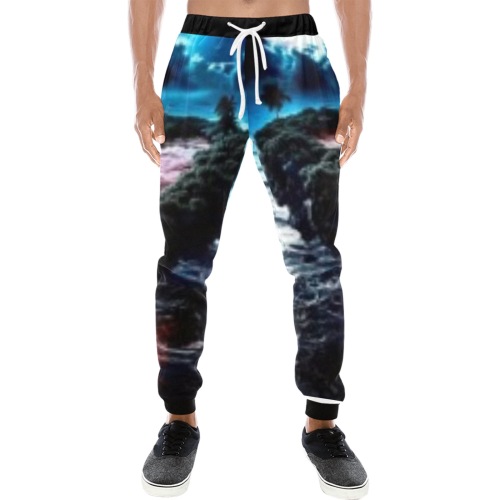 Pain Island Men's All Over Print Sweatpants (Model L11)