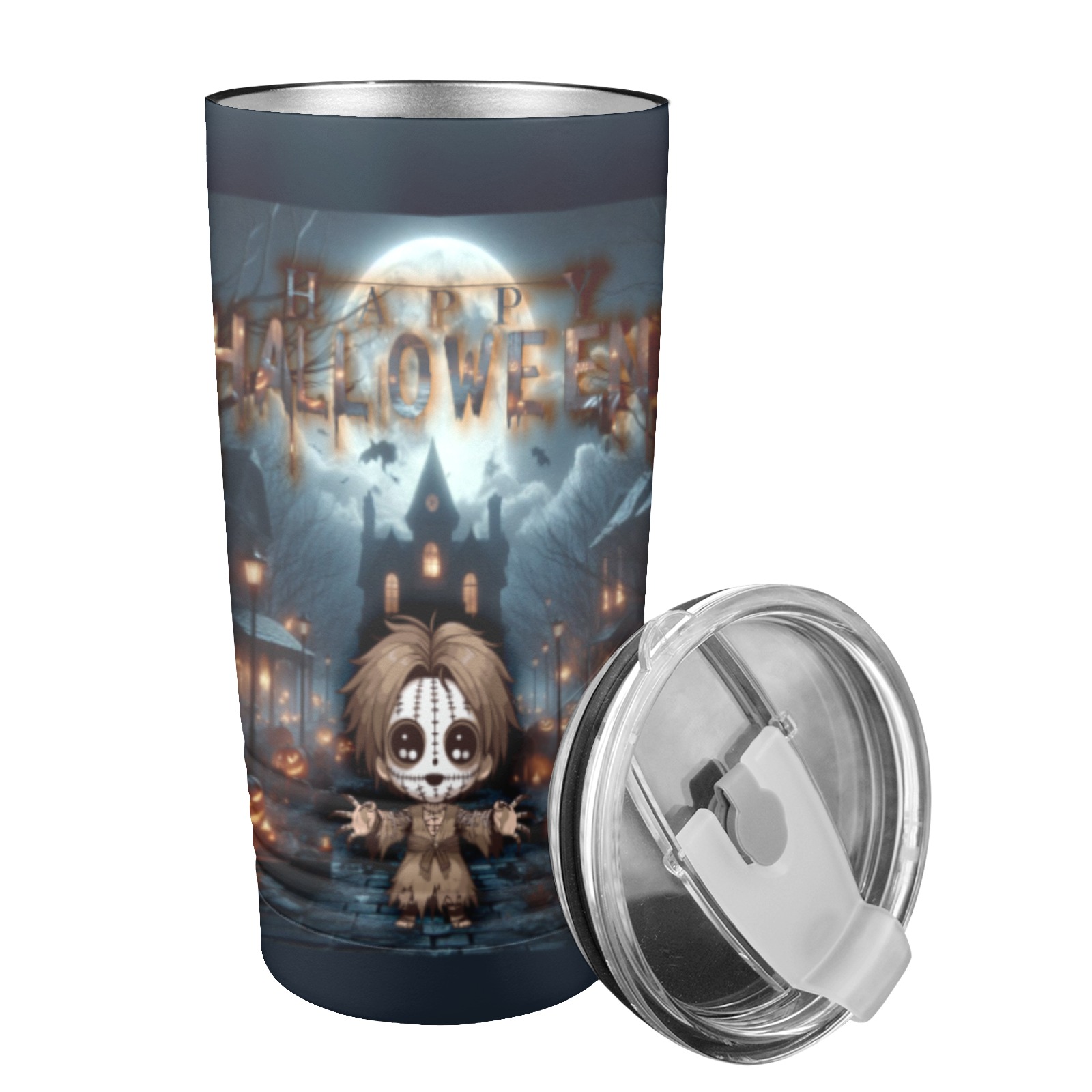 Happy Hello Ween 20oz Insulated Stainless Steel Mobile Tumbler