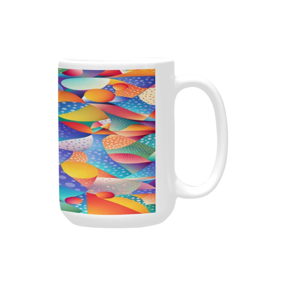 Sunset Ocean Waves Custom Ceramic Mug (15OZ)