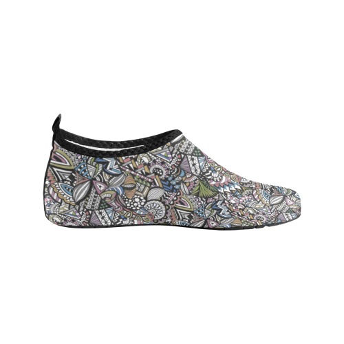 Mind Meld - Color - Small Pattern Women's Slip-On Water Shoes (Model 056)
