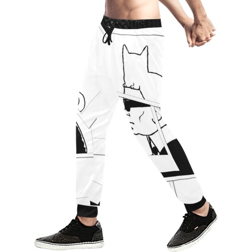 Karl Lagerfeld  Art by Nico Bielow Men's All Over Print Sweatpants (Model L11)