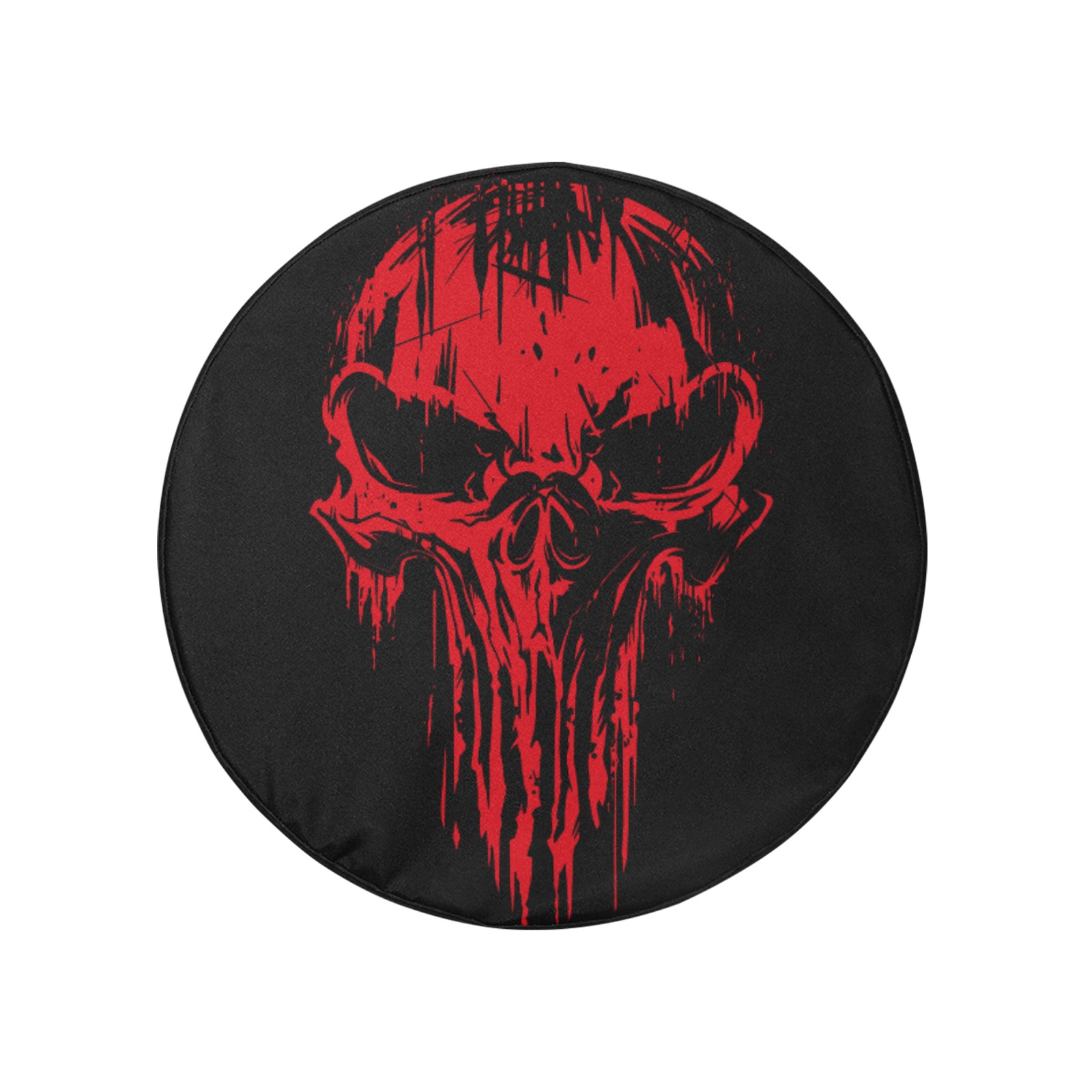 Red Punisher Spare Cover 32 Inch Spare Tire Cover