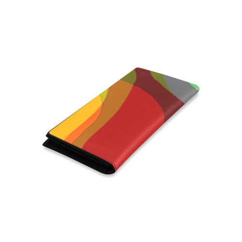 Colorful Abstract 118 Women's Leather Wallet (Model 1611)