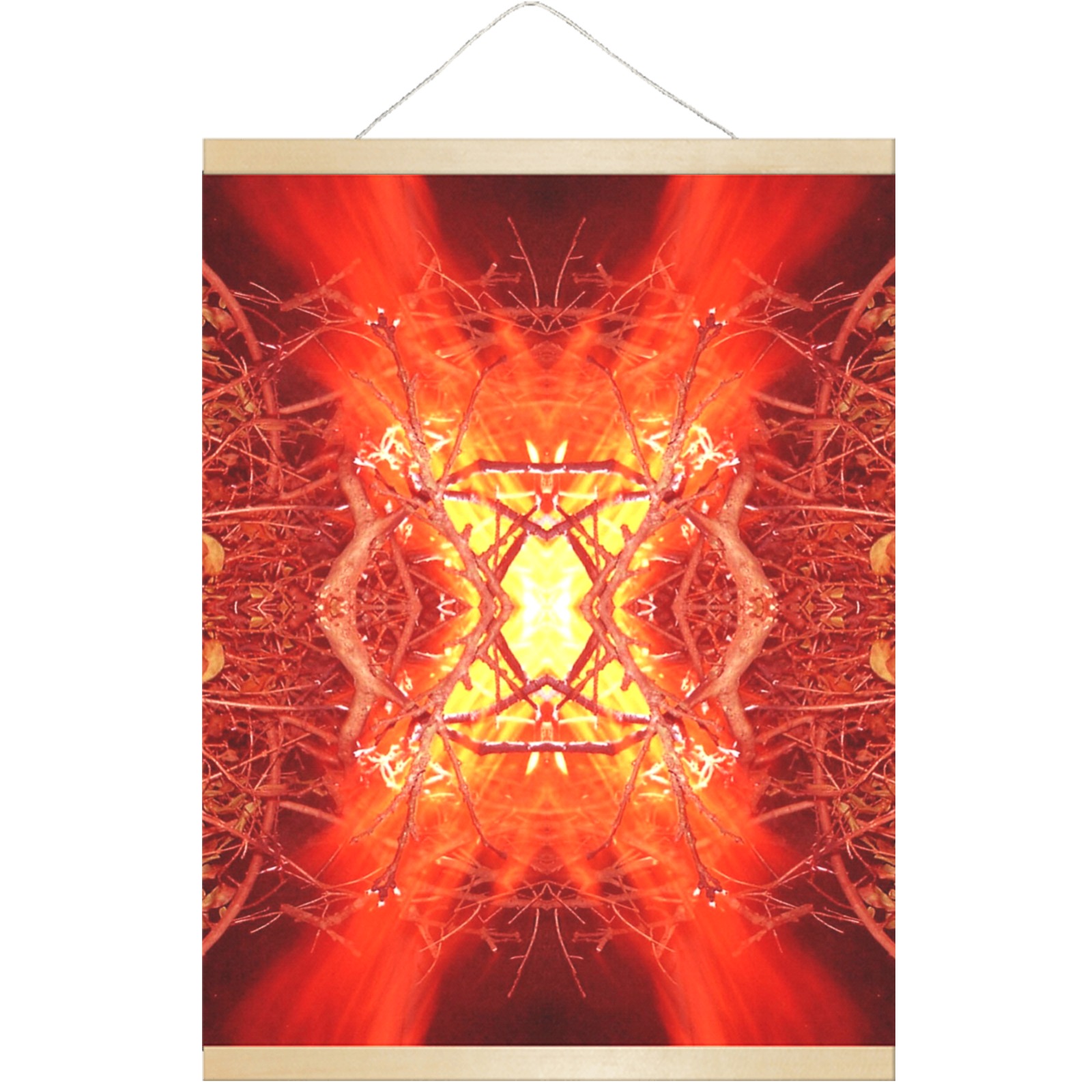 Abstract Fire Hanging Poster 18"x24"