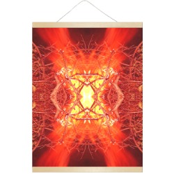 Abstract Fire Hanging Poster 18"x24"