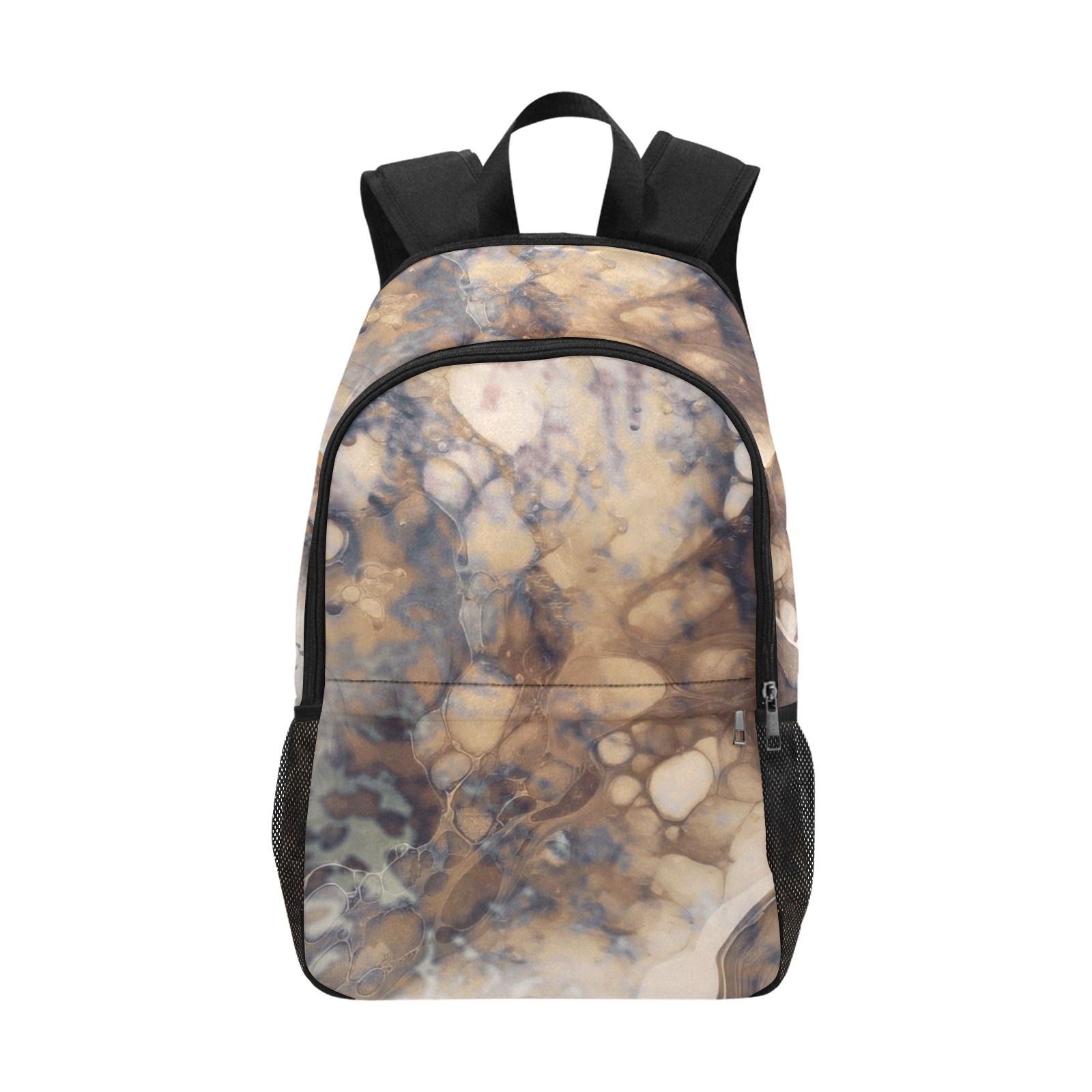 Texture-Background-Series-Earth-Tone-2 Fabric Backpack with Side Mesh ...