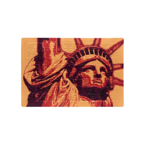 STATUE OF LIBERTY 3 A4 Size Jigsaw Puzzle (Set of 80 Pieces)