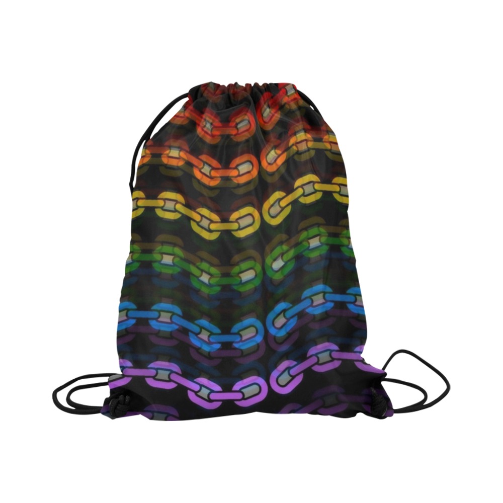 Pride Chains by  Fetishworld Large Drawstring Bag Model 1604 (Twin Sides)  16.5"(W) * 19.3"(H)