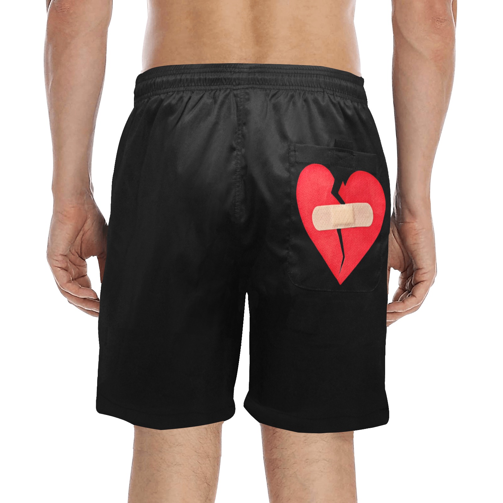Heartbreak Shorts Men's Mid-Length Beach Shorts (Model L51)